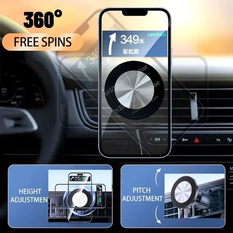 ApexPrime™ Ultra-Grip Magnetic MagSafe Car Phone Mount
