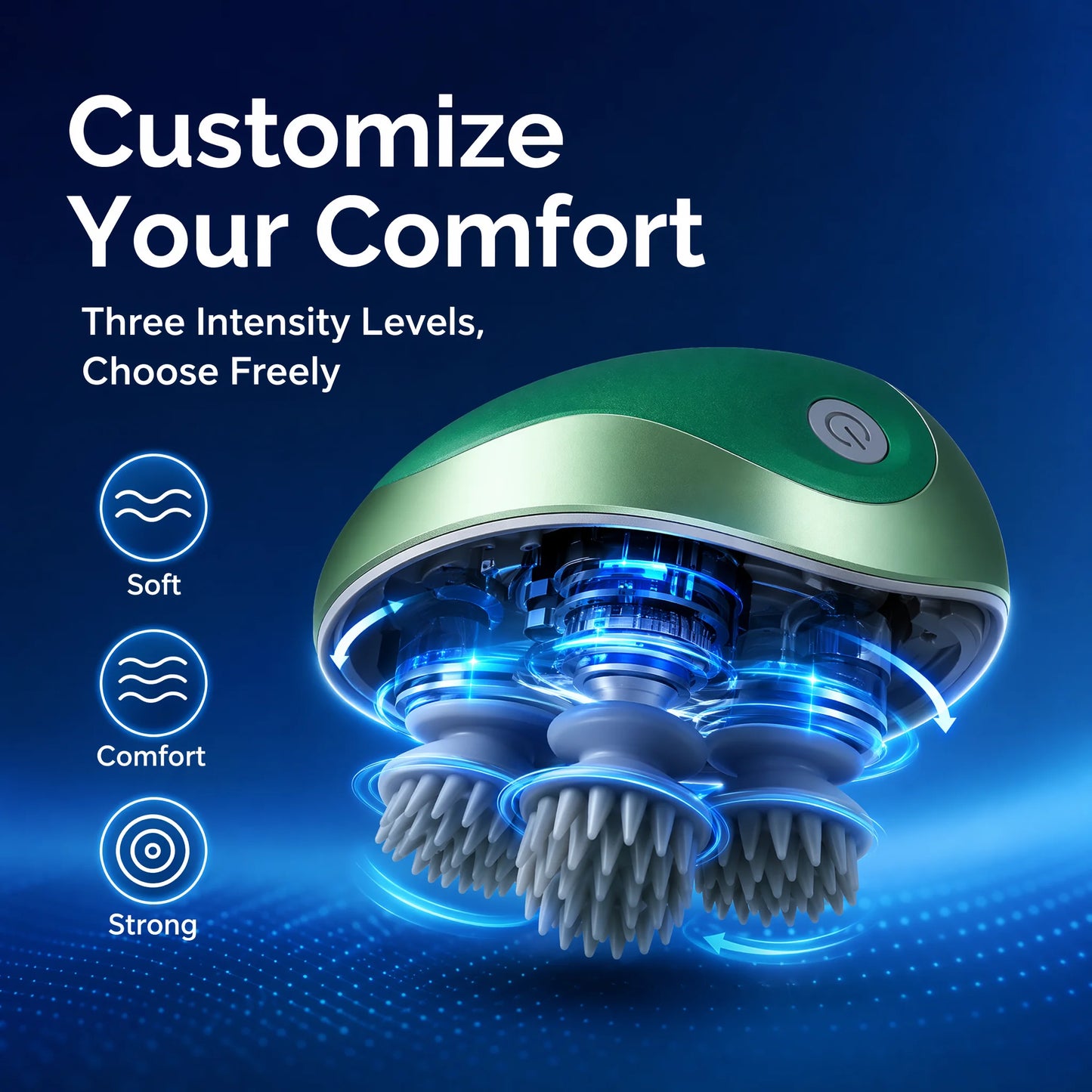 ApexPrime™ Smart Waterproof Electric Scalp Massager