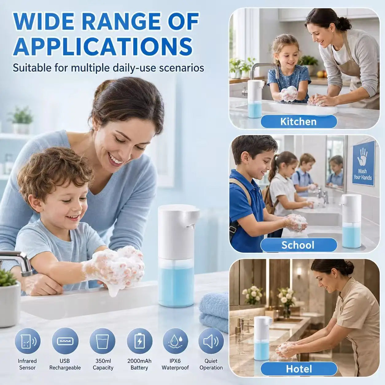 ApexPrime™ Touchless Automatic Infrared Soap Dispenser