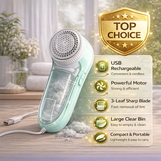 ApexPrime™ Pro Fabric Shaver & Rechargeable Lint Remover